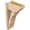 Ekena Millwork 8-in W x 16-in D x 28-in H Balboa Slat Rough Cedar Woodgrain TimberThane Outlooker, Primed Tan OUTUR080X16X28BOA24RCPR - alternate 4